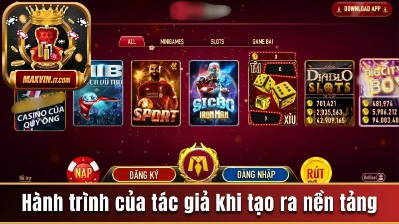 Hành trình đầy thú vị của tác giả khi tạo ra nền tảng